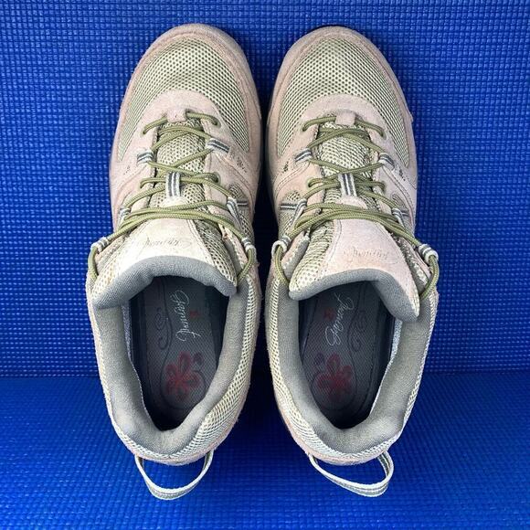 🔴 GARMONT AMICA G-TEX VIBRAM Women`s Size 10 Beige Olive Green Hiking Boots - Picture 6 of 8